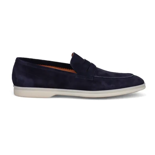 Suede Flat Loafers - Fabi - Modalova