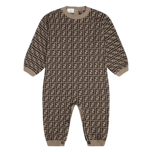 Cotton Cashmere Romper - Fendi - Modalova