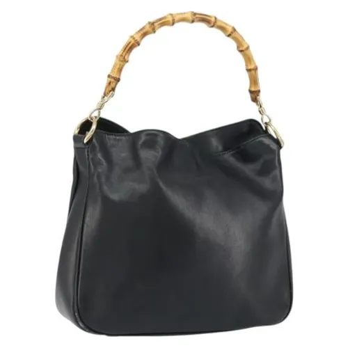 Pre-owned Vintage Leather Handbag - Gucci Vintage - Modalova