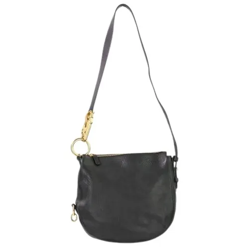 Pre-owned Night Bag Leather Shoulder Bag - Burberry Vintage - Modalova