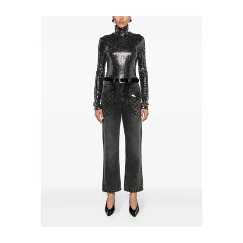 Sequined Mock Neck Top - Isabel Marant - Modalova
