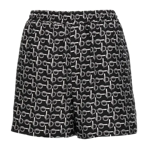 Printed Silk Shorts - Burberry - Modalova