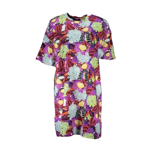 Short Patterned Dress with Logo - Cavalli Class - Modalova