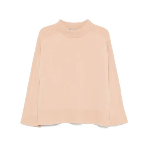 Beige Wool-Blend Crew-Neck Sweater - D.Exterior - Modalova
