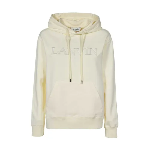 Cotton Hoodie with Adjustable Hood - Lanvin - Modalova