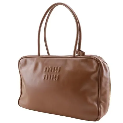 Pre-owned Leather Shoulder Bag - Miu Miu Pre-owned - Modalova