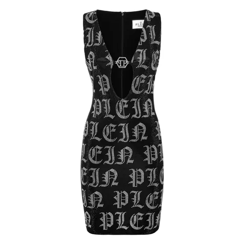Mini Vestido Gothic Plein Strass - Philipp Plein - Modalova