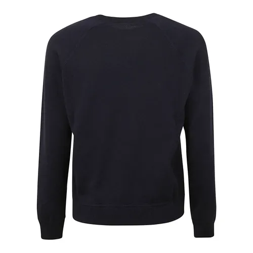 Maglione girocollo in cashmere blu - Malo - Modalova