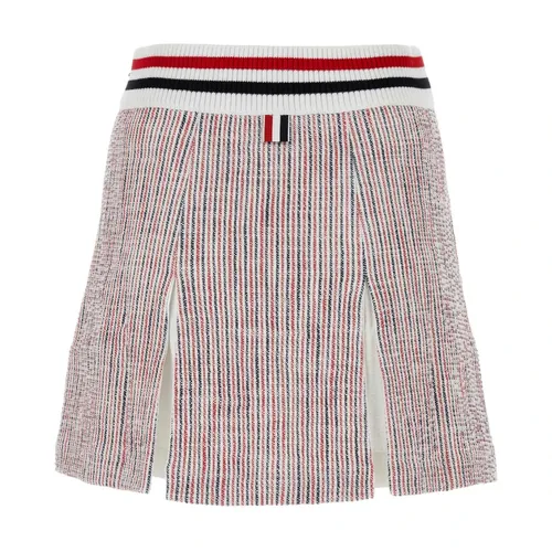 Embroidered Tweed Mini Skirt - Thom Browne - Modalova