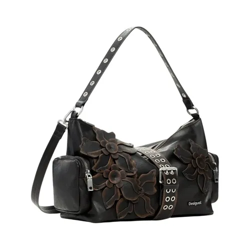 Handbag with Zip and Multiple Pockets - Desigual - Modalova