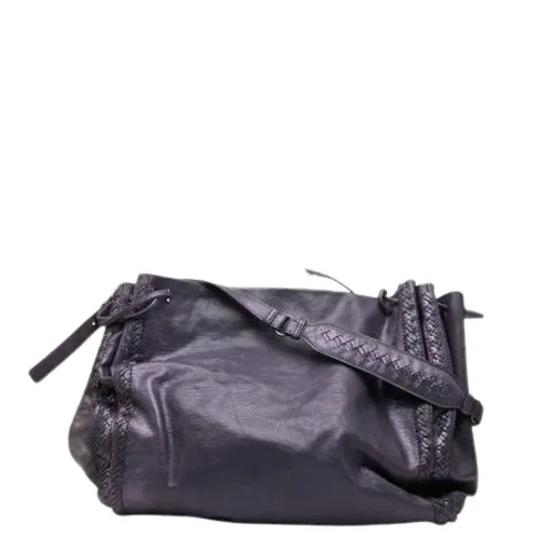 Pre-owned Leather Shoulder Bag - Bottega Veneta Vintage - Modalova