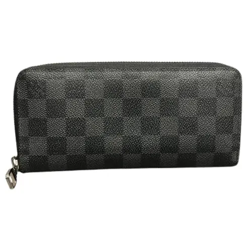 Pre-owned Zippy Wallet Vertical Damier Graphite Wallet - Louis Vuitton Vintage - Modalova