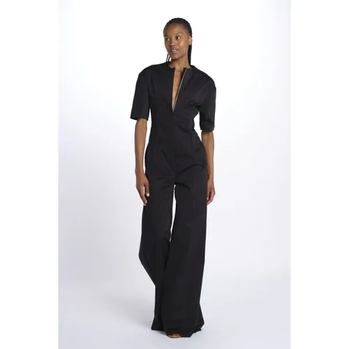 Bianca Short-Sleeve Jumpsuit with Zip - TheLatest - Modalova