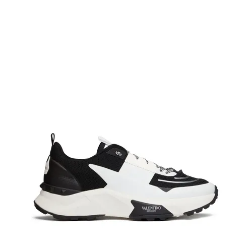 Black Silk Nylon Sneakers - Valentino Garavani - Modalova