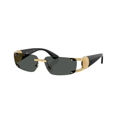 Rimless Rectangle Sunglasses - Versace - Modalova