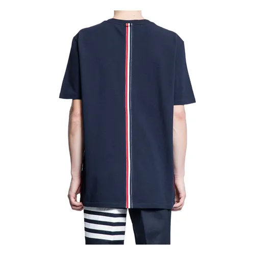 Center-back Stripe Pique Tee - Thom Browne - Modalova