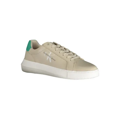 Beige Polyester Sneaker with Print - Calvin Klein - Modalova
