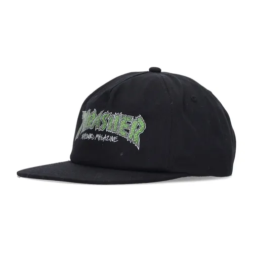 Flat Visor Brick Cap Black/White - Thrasher - Modalova