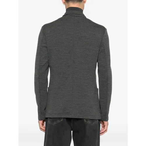 Wool Blend Blazer Jacket - Emporio Armani - Modalova