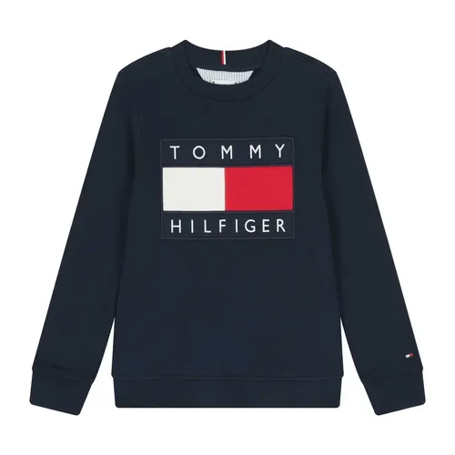 Flag Badge Sweatshirt - Tommy Hilfiger - Modalova