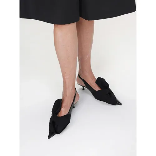 Black Kitten Heel Slingback Pumps - Balenciaga - Modalova
