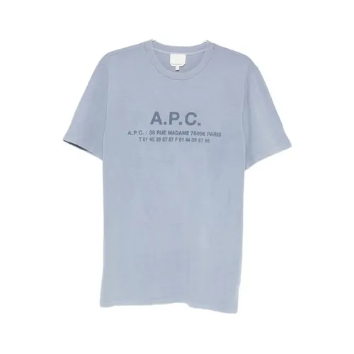 Logo Print Crew Neck T-Shirt - A.p.c. - Modalova