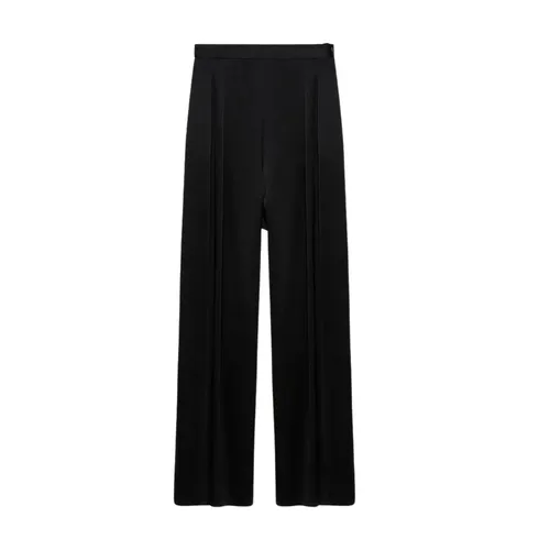 Wide Wool Trousers - Fabiana Filippi - Modalova