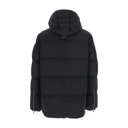 Black Down Jacket with Fixed Hood - Moose Knuckles - Modalova