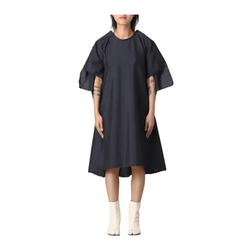 Elegant Grey Raw Edge Dress - Maison Margiela - Modalova