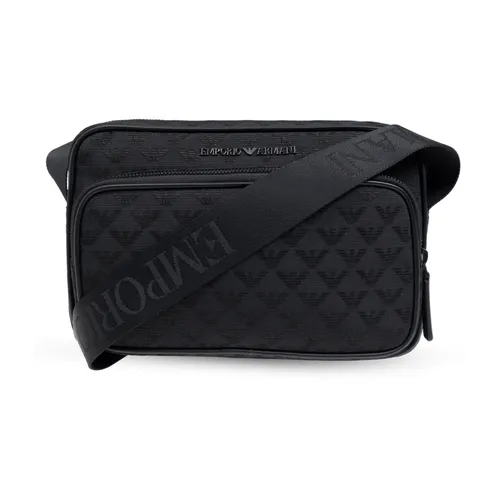Borsa a tracolla con logo - Emporio Armani - Modalova