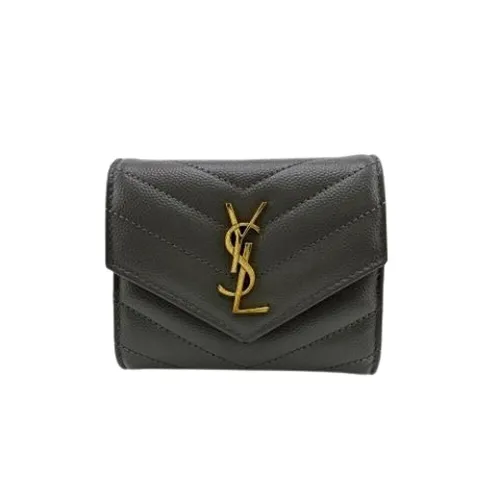 Pre-owned Leather Wallet - Saint Laurent Vintage - Modalova