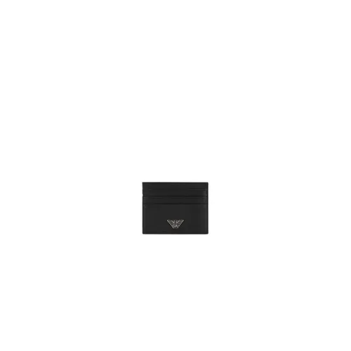 Leather Card Holder - Emporio Armani - Modalova