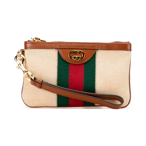 Pre-owned Canvas Wristlet Pouch - Gucci Vintage - Modalova