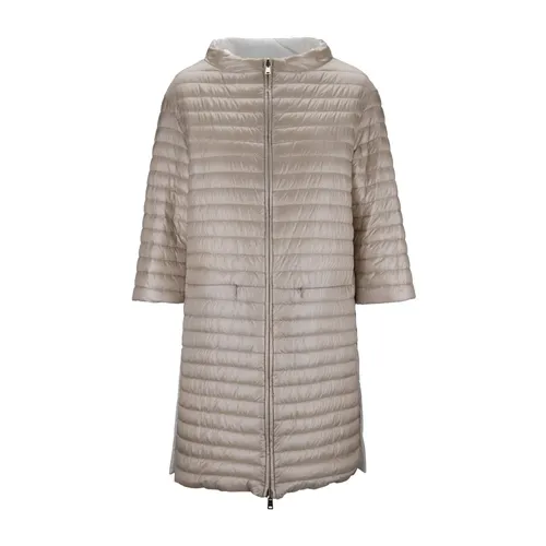 Reversible Down Jacket with Zipper - Herno - Modalova