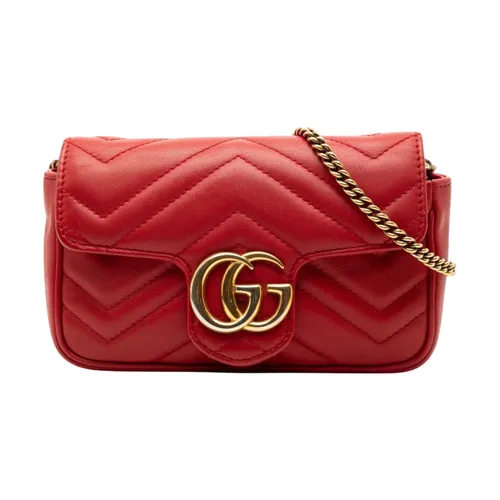 Pre-owned Leather Shoulder Bag - Gucci Vintage - Modalova