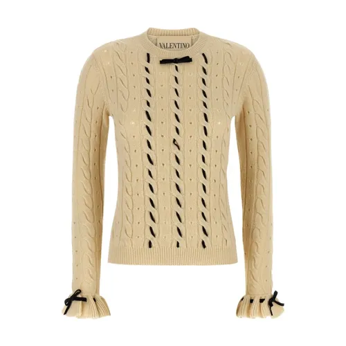 Cable-knit Sweater - Valentino Garavani - Modalova