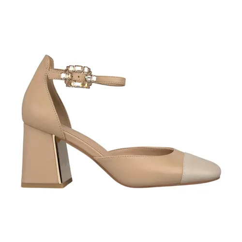 Contrasting Toe Heel Pump - Alma EN Pena - Modalova