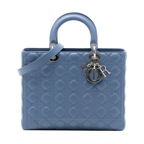 Pre-owned Quilted Leather Top Handle Bag - Dior Vintage - Modalova