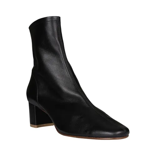 Black Leather Ankle Boots - By FAR - Modalova