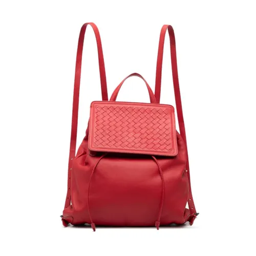 Pre-owned Leather Backpack - Bottega Veneta Vintage - Modalova