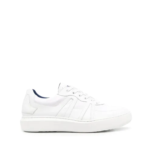 White Leather Elegant Closed Flats Trainers - Zilli - Modalova