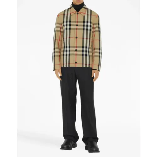 Sussex Check Shirt Jacket - Burberry - Modalova