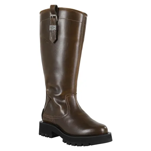 Studded High Boot in Dark Olive - Ganni - Modalova