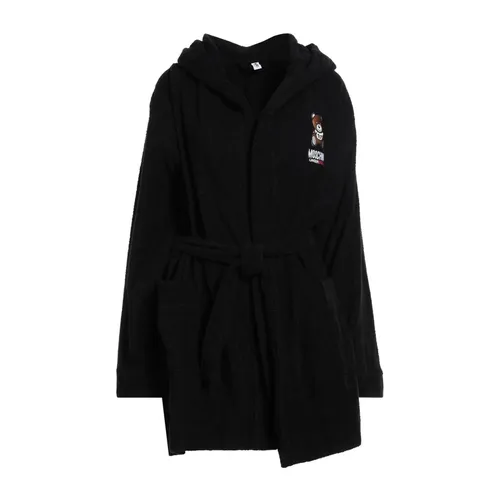 Underbear Cotton Sponge Black Logo - Moschino - Modalova