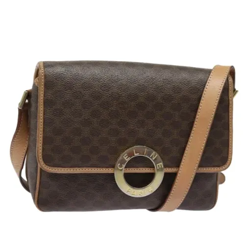 Pre-owned Vintage Macadam Canvas Shoulder Bag - Celine Vintage - Modalova