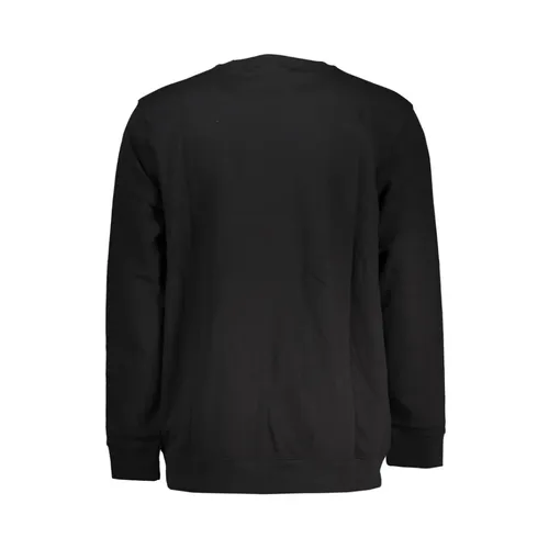 Simple Black Cotton Sweatshirt with Logo Print - Vans - Modalova
