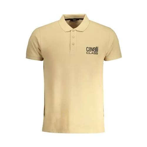 Polo de Algodón Beige con Logo - Cavalli Class - Modalova