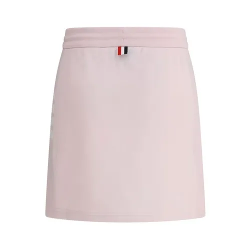 Adjustable Drawstring Cotton Mini Skirt - Thom Browne - Modalova