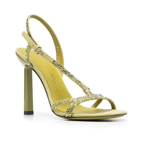 Gancini Rhinestone Sandals - Ferragamo - Modalova