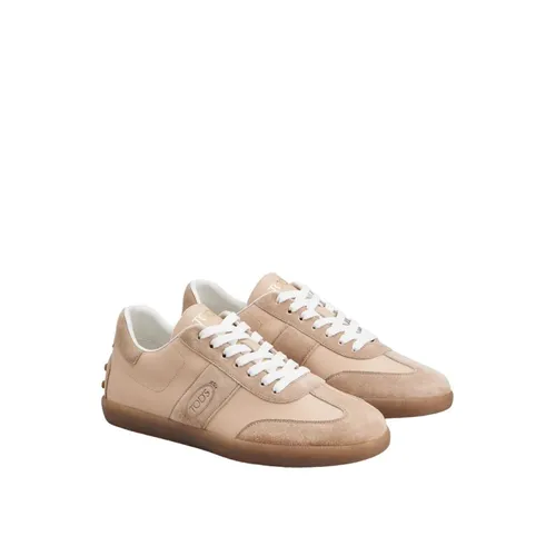 Suede and Leather Sneakers in Blush - Tod's - Modalova